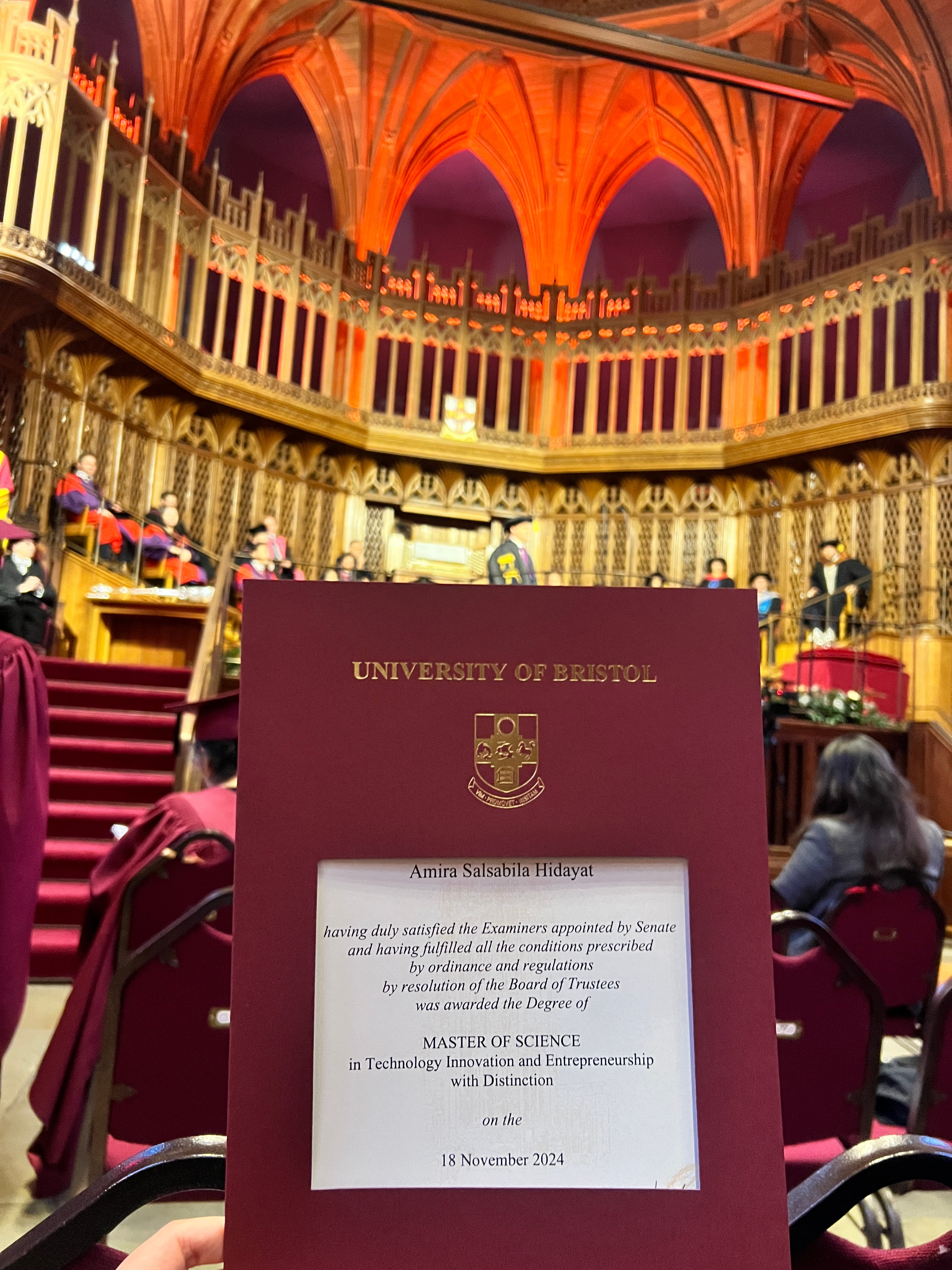 Amira presenting her designs